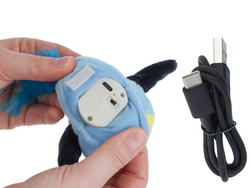 KERBL Ptaszek pluszowa zabawka kota interaktywna ruchoma ptak ćwierka rusza