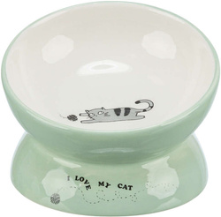 TRIXIE Miska ceramiczna podwyższona wysoka na karmę wodę dla kota 150 ml