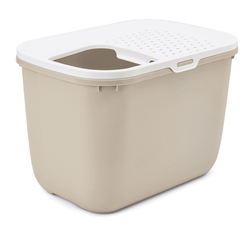 SAVIC Kuweta HOP IN duża toaleta kota wejście z góry beżowa kawowa 58,5 cm