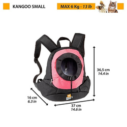 FERPLAST Kangoo Plecak torba transporter turystyczny psa kota różowy do 6kg