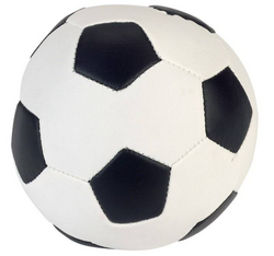 KERBL Piłka futbolowa futbolówka miękka zabawka psa szczeniaka gryzak 9 cm