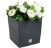 PROSPERPLAST Doniczka rattanowa biała + wkład mrozoodporna 26,2 x 26,6 cm