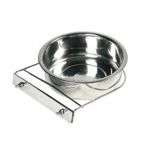 PANAMA PET Miska metalowa stal nierdzewna przykręcana dla psa ptaków 1,34L