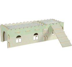 ZOLUX Cosy drewniany piętrowy domek królika świnki gryzoni +legowisko 70cm