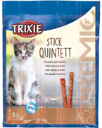 TRIXIE Stick Quintett Paluszki JAGNIĘCINA INDYK patyczki przysmak kota 5szt