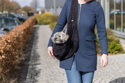 TRIXIE Soft Torba nosidło na ramię szczeniaka małego psa kota czarna