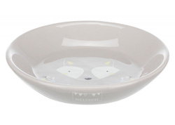 TRIXIE Junior Miska ceramiczna na karmę wodę kota persa niska płytka 0,2 L