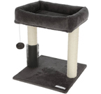 KERBL Rosi Drapak piętrowy legowisko kota ze szczotką brązowy 40x40x48 cm