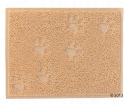 Mata dywanik wycieraczka PCV do kuwety kota przed kuwetę kremowa 40x30cm