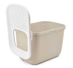 SAVIC Kuweta HOP IN duża toaleta kota wejście z góry beżowa kawowa 58,5 cm