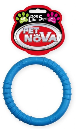 Ringo zabawka psa kauczukowa Pet Nova 9,5 cm niebieskie