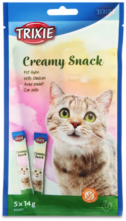 TRIXIE Creamy Snack krem sos pasta kremik przysmak kota kurczak tauryna 5