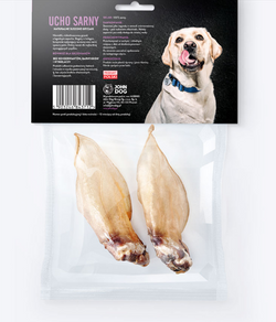 JOHN DOG Ucho sarny uszy przysmak naturalny gryzak dla psa 2 szt.