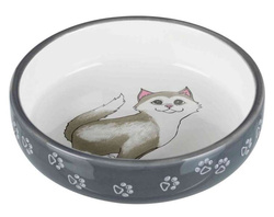 TRIXIE Miska ceramiczna na karmę wodę kota kociąt persa niska płytka 300ml