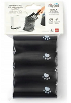 ROTHO Woreczki worki do łopatki stojaka na odchody kupy kota 64 szt 4 rolki