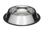 BARRY KING Miska metalowa ze stali nierdzewnej na gumie dla psa 2,7 L