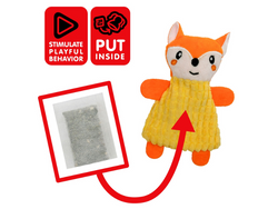 PET NOVA Lis z kocimiętką pluszowa zabawka kota przytulanka pluszak lisek