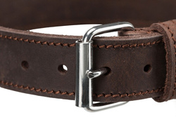TRIXIE Rustic Obroża psa skórzana z naturalnej skóry brąz 37–44cm/2,5cm M