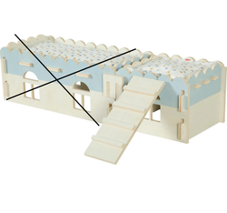 ZOLUX Cosy drewniany piętrowy domek świnki kawii szczura gryzoni +legowisko