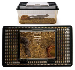 EXO TERRA Terrarium płaskie plastikowe faunarium box płazów gadów 36x22x16
