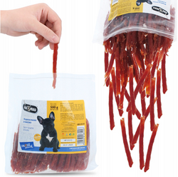 HAU MIAU Kaczka 92% suszone mięso kaczki paski przysmak dla psa 500g 0,5kg