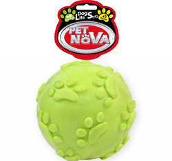 PET NOVA piłka gumowa TPR zabawka psa z dźwiękiem miętowa piszcząca 6 cm