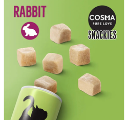 COSMA Snackies KRÓLIK liofilizowany przysmak kota tuba z królikiem 24g