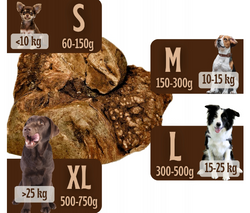 BIOTOP Korzeń wrzośca naturalny twardy gryzak psa wrzosiec 300-500g L