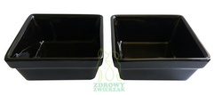 TRIXIE Miski ceramiczne na stojaku dla psa kota miska na wodę karmę 2x 0,2L