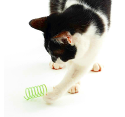 TIAKI Skaczące sprężynki zestaw 4 szt. spirale sprężyny zabawka dla kota
