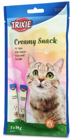 TRIXIE Creamy Snack krem sos pasta kremik przysmak kota kurczak tauryna 5