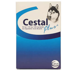 CESTAL Plus Tabletki na pasożyty robaki skuteczne odrobaczenie psa 8 szt.