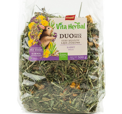 VITAPOL Vita Herbal Duo MIX ŁĄKA ZIOŁOWA zioła przysmak królika gryzoni 500