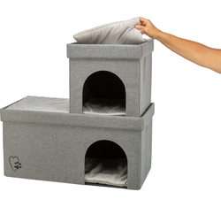 TRIXIE Piętrowa budka legowisko domek piętrowy składany pufa kota psa 76 cm