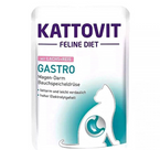 KATTOVIT GASTRO mokra karma kota dieta układ pokarmowy saszetka ŁOSOŚ 85g