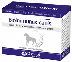 Bioimmunex Canis Biowet Kapsułki dla psa wspomagające odporność psów 10 szt