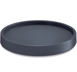 PROSPERPLAST Podstawka pod doniczkę na kółkach okrągła czarna 29,2 cm