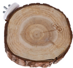 TIAKI Półka drewniana okrągła przykręcana piętro chomika gryzoni ptaków Ø10