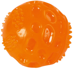 KERBL Piłka gumowa TPR piszcząca zabawka psa masuje dziąsła pływa 7,5 cm