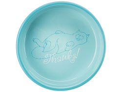 TRIXIE Thanks For Service! Miska ceramiczna kota na karmę wodę niska 300ml