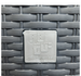 PROSPERPLAST Doniczka rattanowa czarna + wkład mrozoodporna 26,2 x 26,6 cm