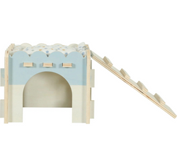 ZOLUX Cosy drewniany piętrowy domek królika świnki gryzoni +legowisko 62cm