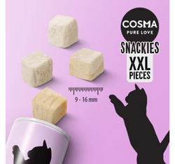 COSMA Original Snackies XXL tuba liofilizowany przysmak kota ŁOSOŚ 22 g