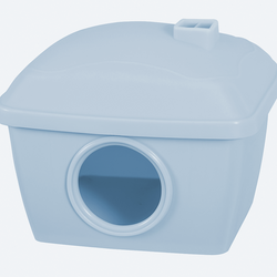 ZOLUX Domek plastikowy kryjówka legowisko chomika myszy gryzoni niebieski