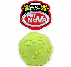 PET NOVA piłka gumowa TPR zabawka psa z dźwiękiem miętowa piszcząca 6 cm