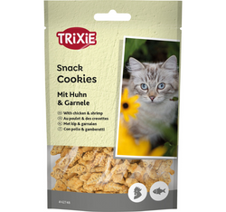 TRIXIE Cookies ciastka Kurczak Krewetki chrupiące ciasteczka przysmak kota