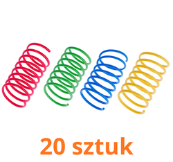 TIAKI Skaczące sprężynki zestaw 20 szt. spirale sprężyny zabawka dla kota