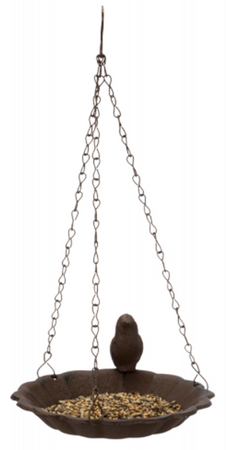 Żeliwna miska na wodę poidło karmidło ptaków do ogrodu poidełko ogrodowe