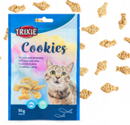 TRIXIE Cookies chrupiące ciastka Łosoś Kocimiętka ciasteczka przysmak kota