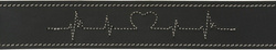 TRIXIE Rustic Heartbeat Obroża psa skórzana ze skóry czarna 47–55cm/4cm L